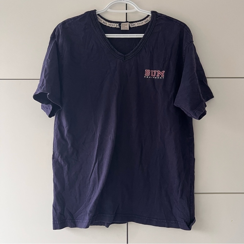 Vintage Bum Equipment Dark Blue V-Neck Tee